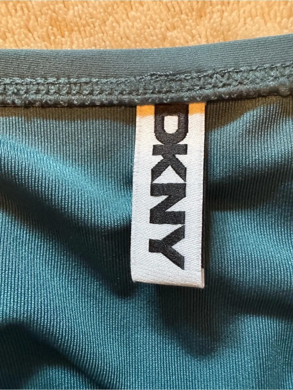DKNY Women’s One-Piece Teal Starburst Swimsuit Size M Medium NWT
